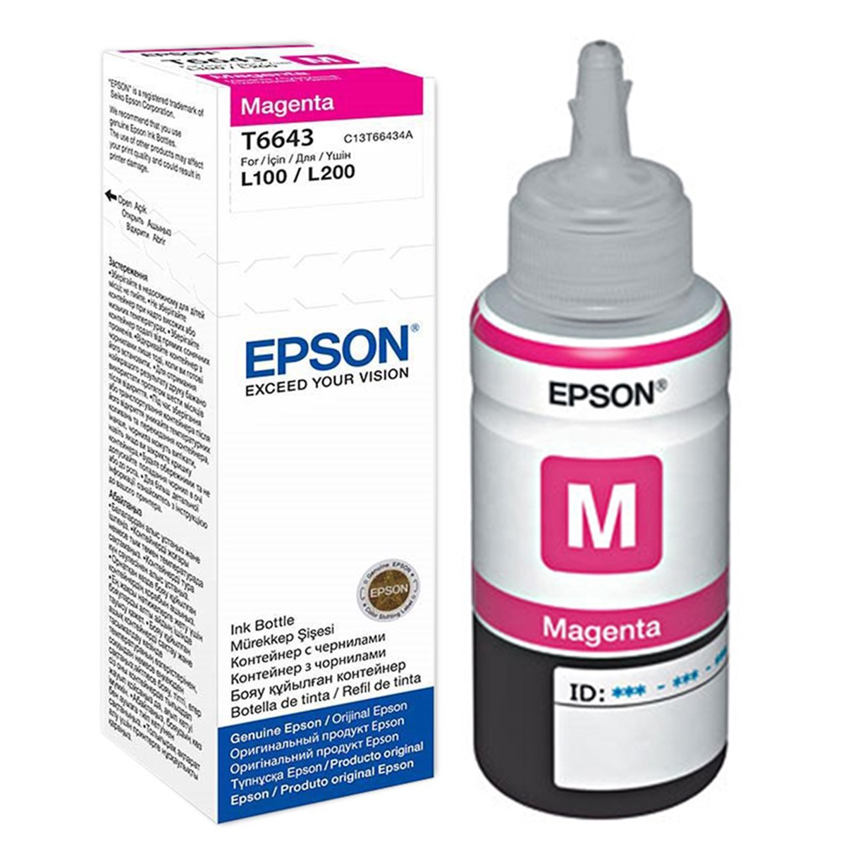 Tinta Para Sistema Continuo Epson Botella T664320 Magenta