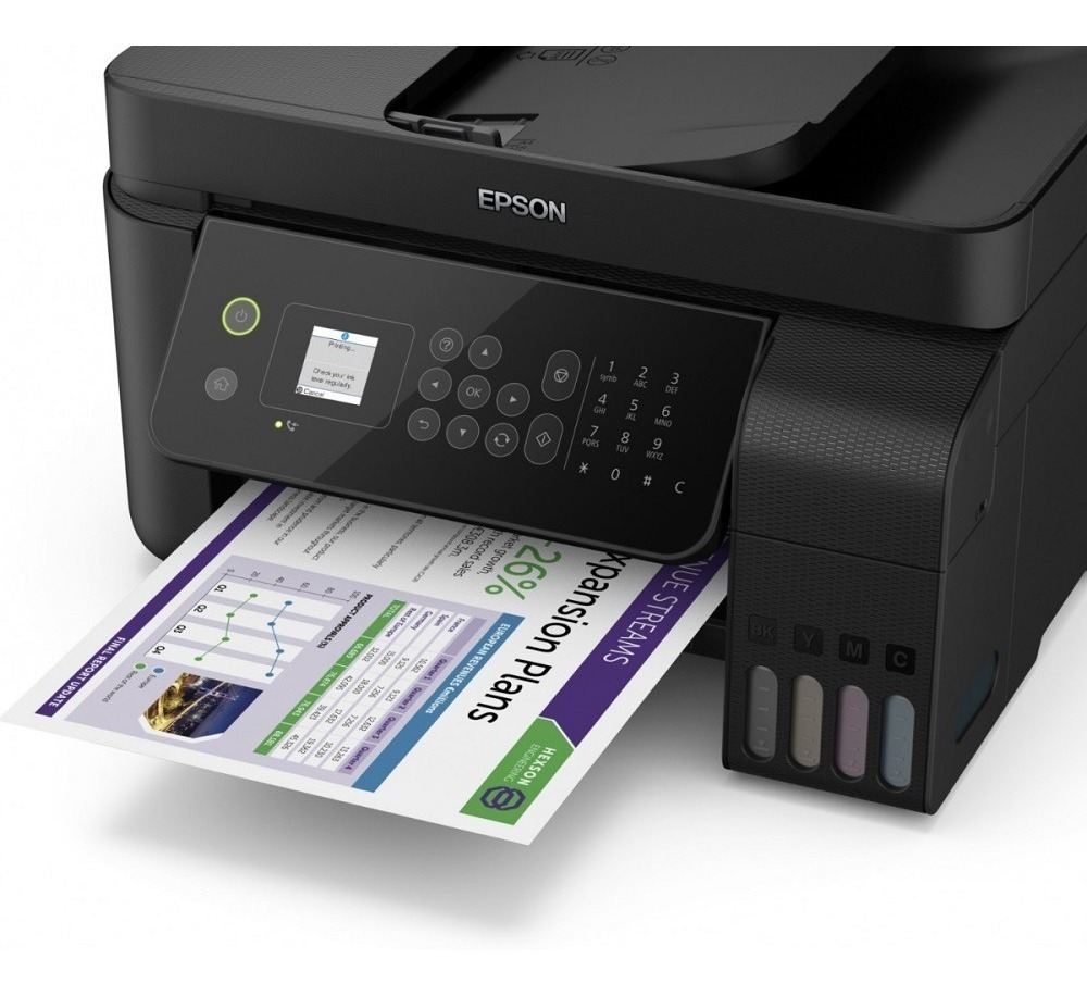Impresora Multifuncion Epson L5190 Sistema Continuo Wifi Red Fax