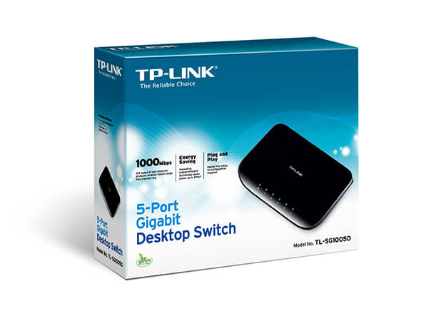 Switch 5p Tp-Link Sg1005d Gigabit 10/100/1000