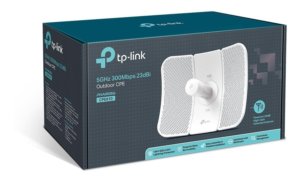 Access Point Tp-Link CPE610 5Ghz 300Mbps 23DBI High Power
