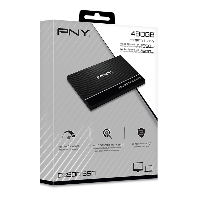 Disco Solido SSD 480Gb Pny Sata III cs900