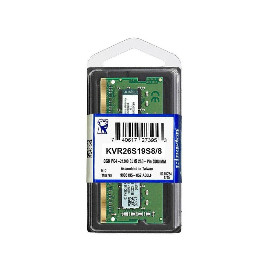 Memoria Ram Kingston Notebook Sodimm DDR4 8Gb 2666Mhz 1.2v
