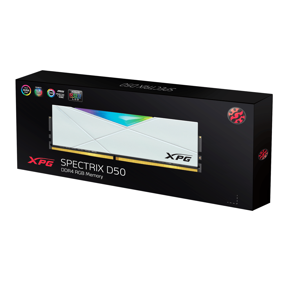 Memoria Ram DDR4 3600Mhz Adata XPG D50 Spectrix RGB 2x8 White