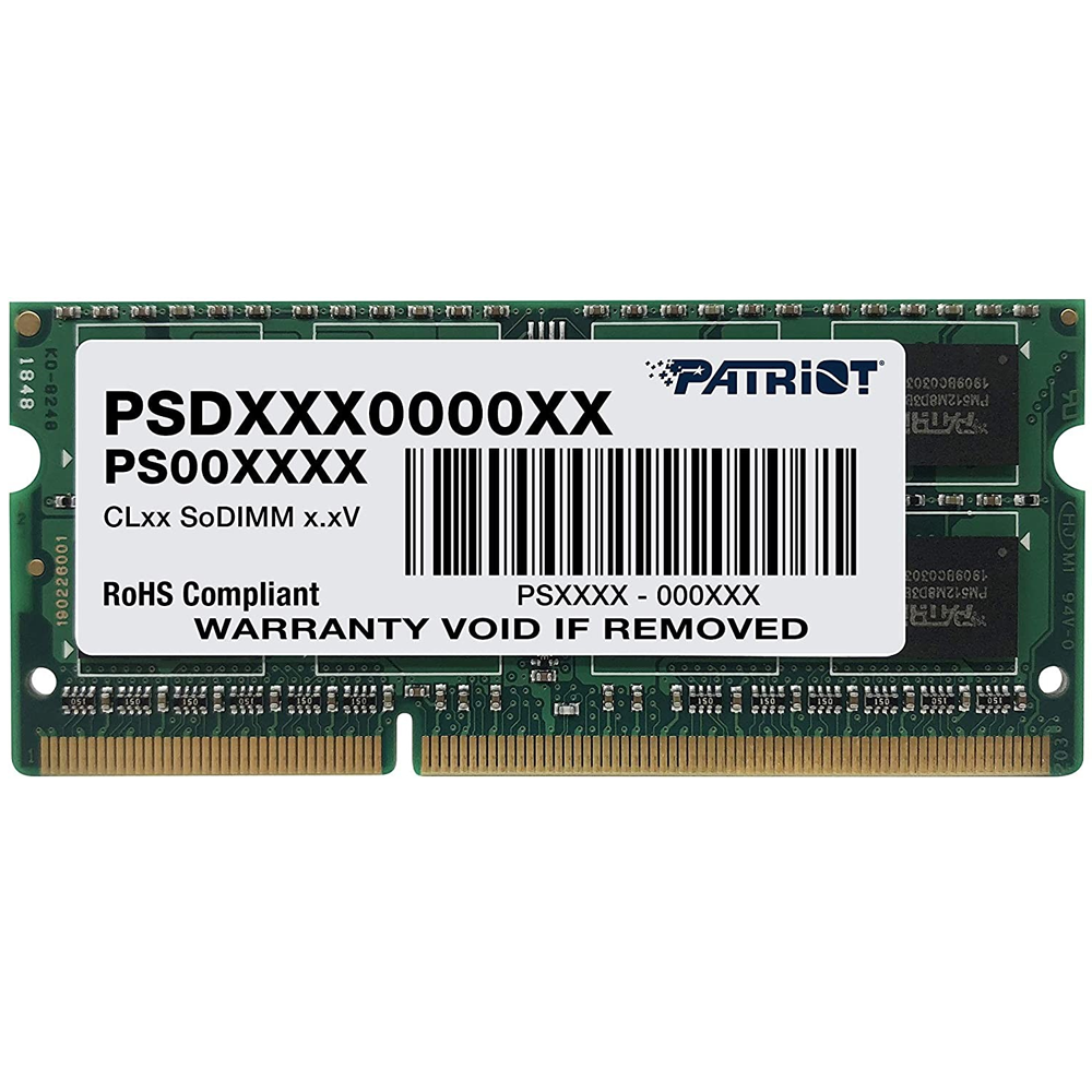 Memoria Ram Sodimm DDR3 8Gb 1600Mhz Patriot