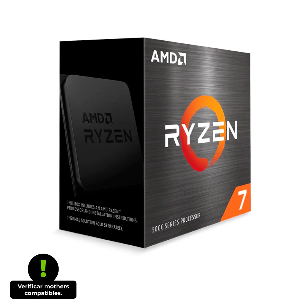 Microprocesador Amd Ryzen 7 5700X 8/16 4.6Ghz S/G S/Cooler Zen3