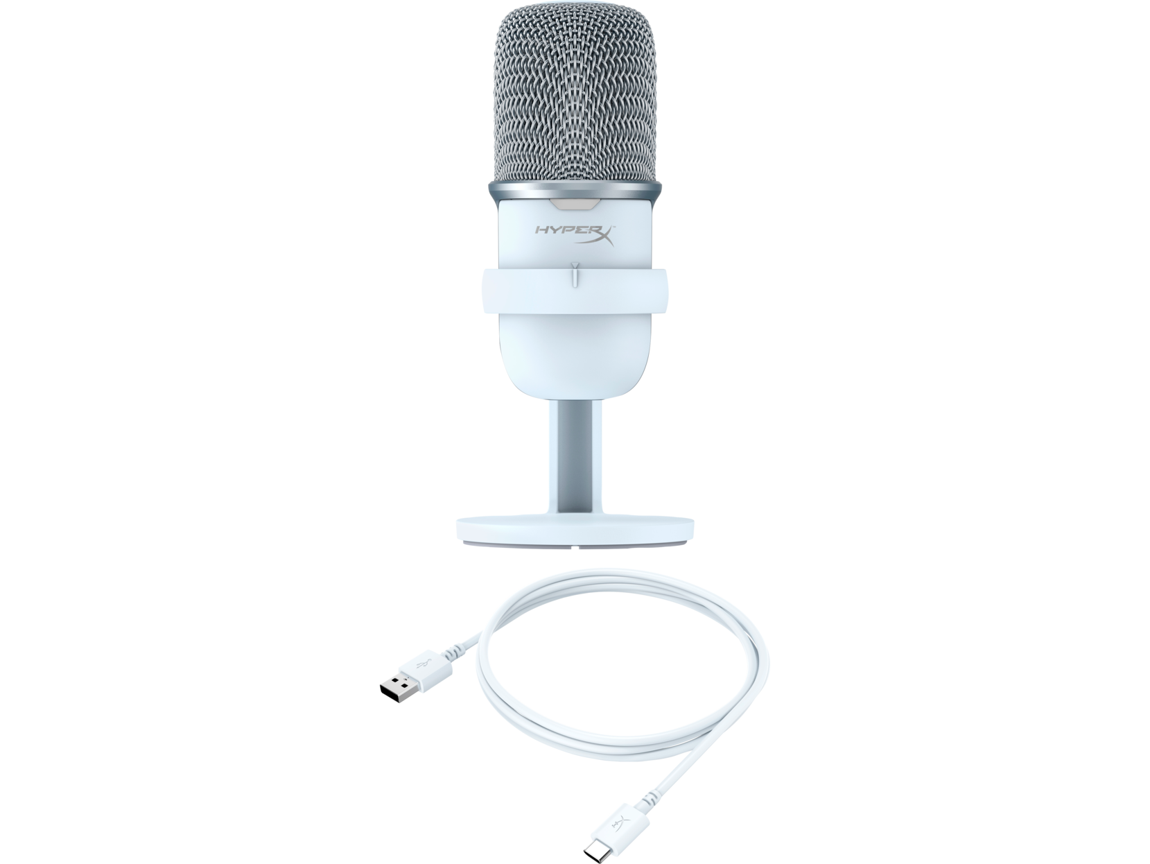 Microfono Hyperx Solocast White PC MAC PS4