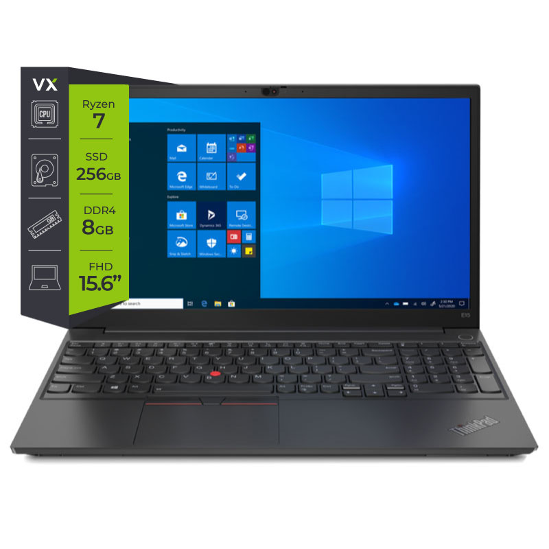 Notebook Lenovo Thinkpad E15 G3 Ryzen 7 5700U 8Gb SSD 256Gb 15.6 Free
