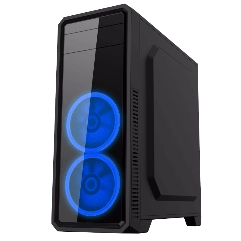 Gabinete Gamemax G561 Black ATX C/Fan Azul x3