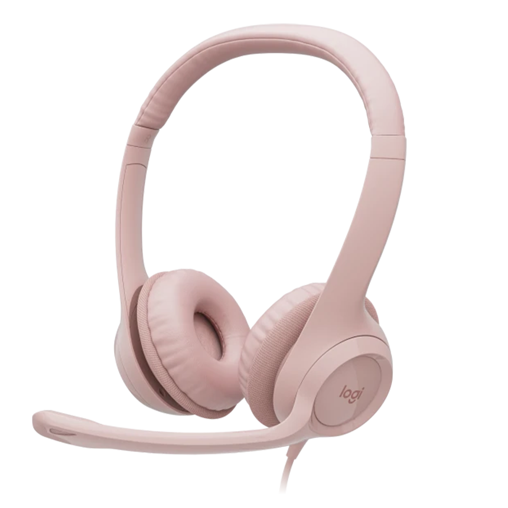 Auricular Headset Logitech Pc Stereo H390 USB Pink