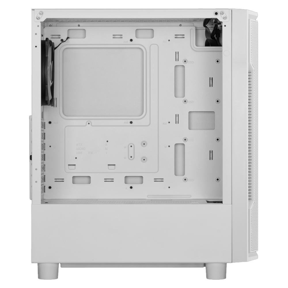 Gabinete Gamdias Athena M6 Lite C/Coolers  X4 TG White