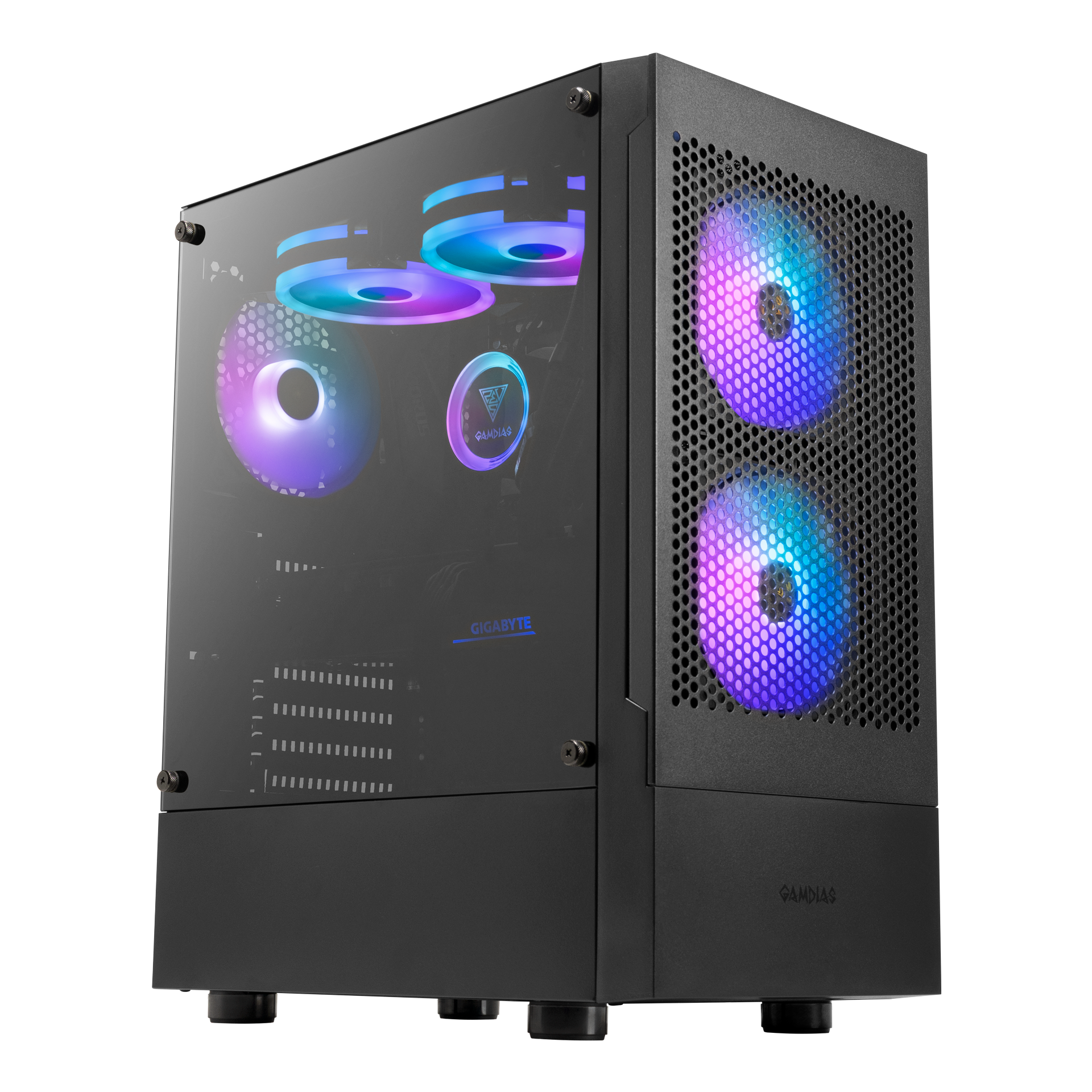 Gabinete Gamdias Talos E3 Mesh C/coolers X3 TG