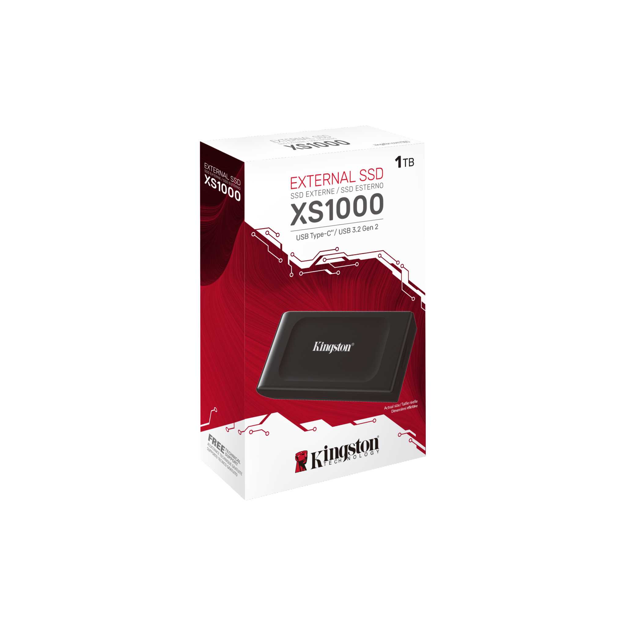 SSD Portatil USB 1TB Kingston XS1000 Tipo C