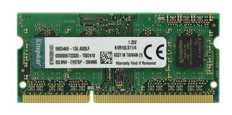 Memoria Ram  Kingston Notebook Sodimm Ddr3 4Gb 1600Mhz