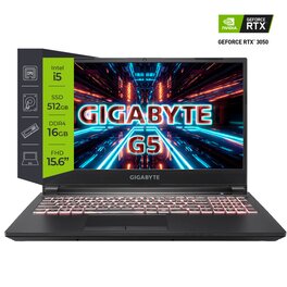 Notebook Gigabyte G5 15 I5 11400H RTX3050 16Gb NVME 512Gb
