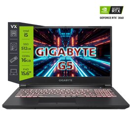 Notebook Gigabyte G5 15 I5 10500H RTX3060 16Gb NVME 512Gb