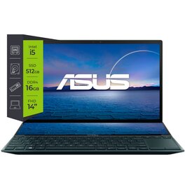 Notebook Asus Zenbook UX482EG-KA 186T i5 1135G7 16Gb SSD 512Gb MX450 14