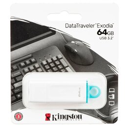 Pendrive 64GB Kingston DTX Exodia Blanco USB 3.2