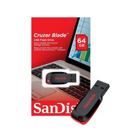 Pendrive Sandisk 64Gb Cruzer Blade USB 2.0
