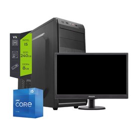 Pc Intel Core i5 11400 + Monitor 22 8Gb SSD 240Gb