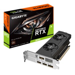 Placa De Video Gigabyte Nvidia Geforce RTX 3050 Low Profile OC 6Gb