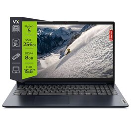Notebook Lenovo Ideapad 1 15ALC7 Ryzen 5 5500U 8GB SSD 256GB 15.6 W11 FHD